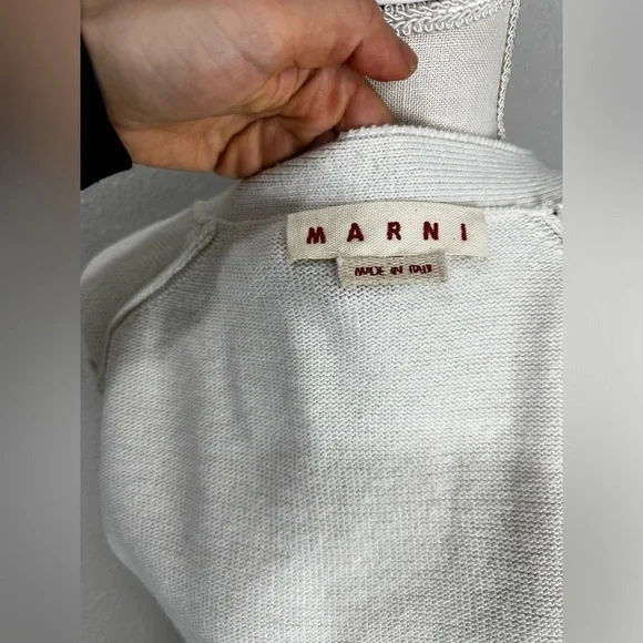 MarniWOOL-CASHMERE BLEND CARDIGAN WITH JACQUARD DRAGON size S-M